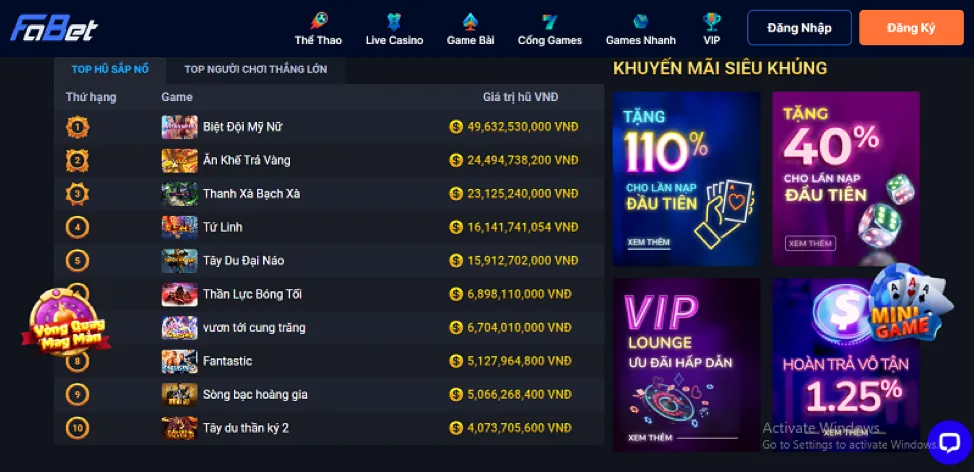 Hệ thống bảo mật tiên tiến của f368 win
