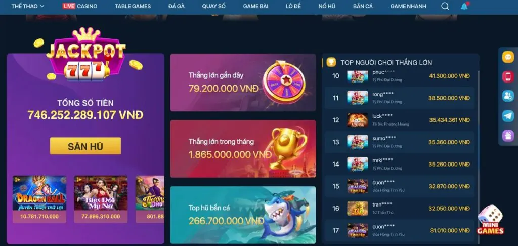 Game bắn cá đổi thưởng kịch tính